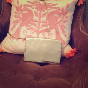 Gold wallet/ clutch with gold chain strap